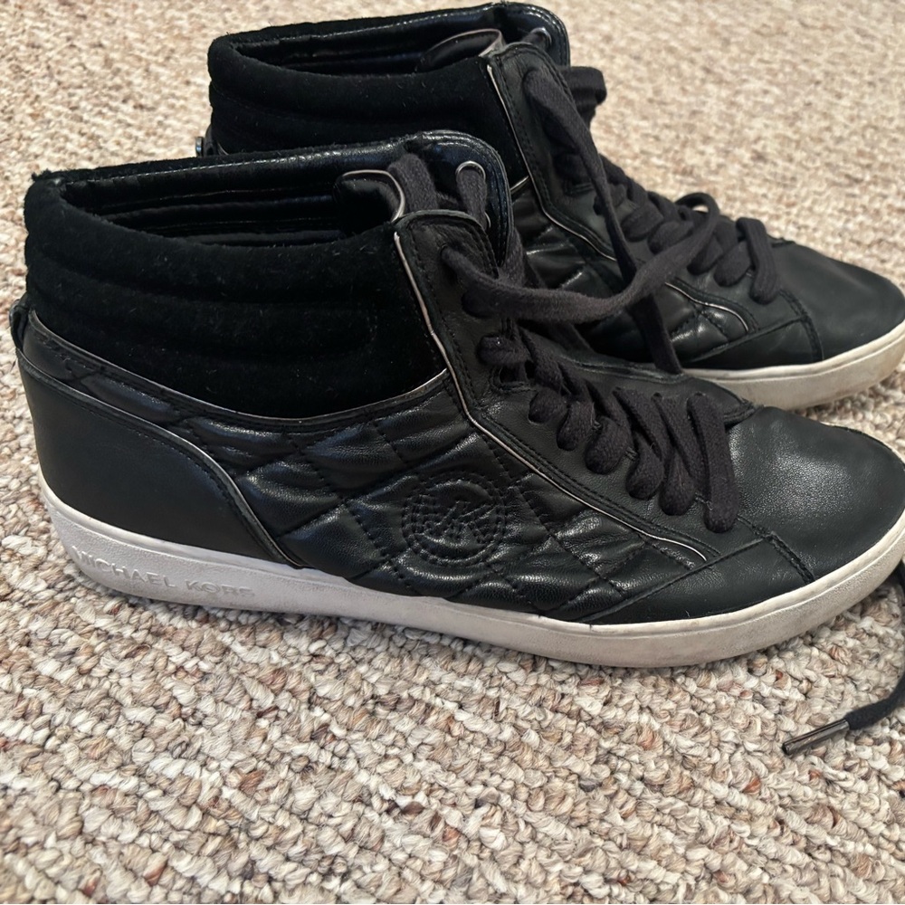 Black Michael Kors low top sneakers